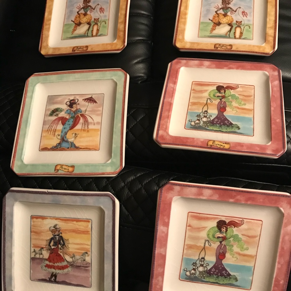 Vintage Italian trinket trays